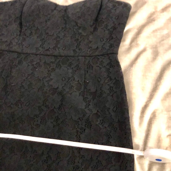 BCBG Strapless Lace Black Cocktail Dress - Picture 6 of 6